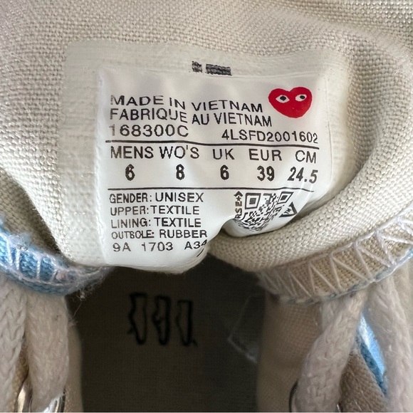 🍒💣 Converse Chuck 70 comme des garcons platform high tops - Picture 14 of 15